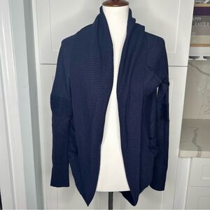 Lululemon Women’s Transformation Blue Circle Wrap Open Front Cardigan Sweater